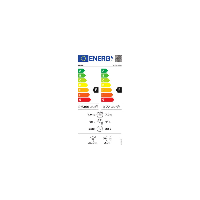 Bosch WKD28543 Waschtrockner freistehend