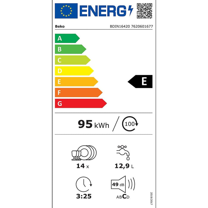 Beko BDIN16420 Geschirrspüler Einbau