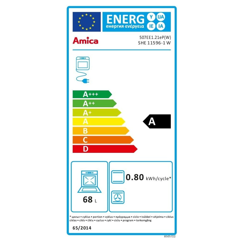 Produktbild Elektro-Standherd - Amica SHE 11596-1 W Standherd mit Gaskochfeld weiß