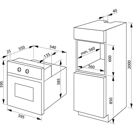 Produktbild Einbaubackofen - Amica EB 947 610 E Einbaubackofen
