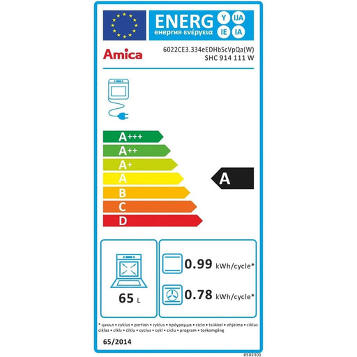 Produktbild Elektro-Standherd - Amica SHC 914 111 W Fine Design Standherd mit Glaskeramik-Kochfeld weiß
