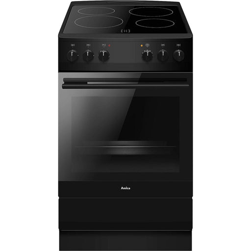 Produktbild Elektro-Standherd - Amica SHC 11509 SM Standherd freistehend mit Glaskeramikkochfeld