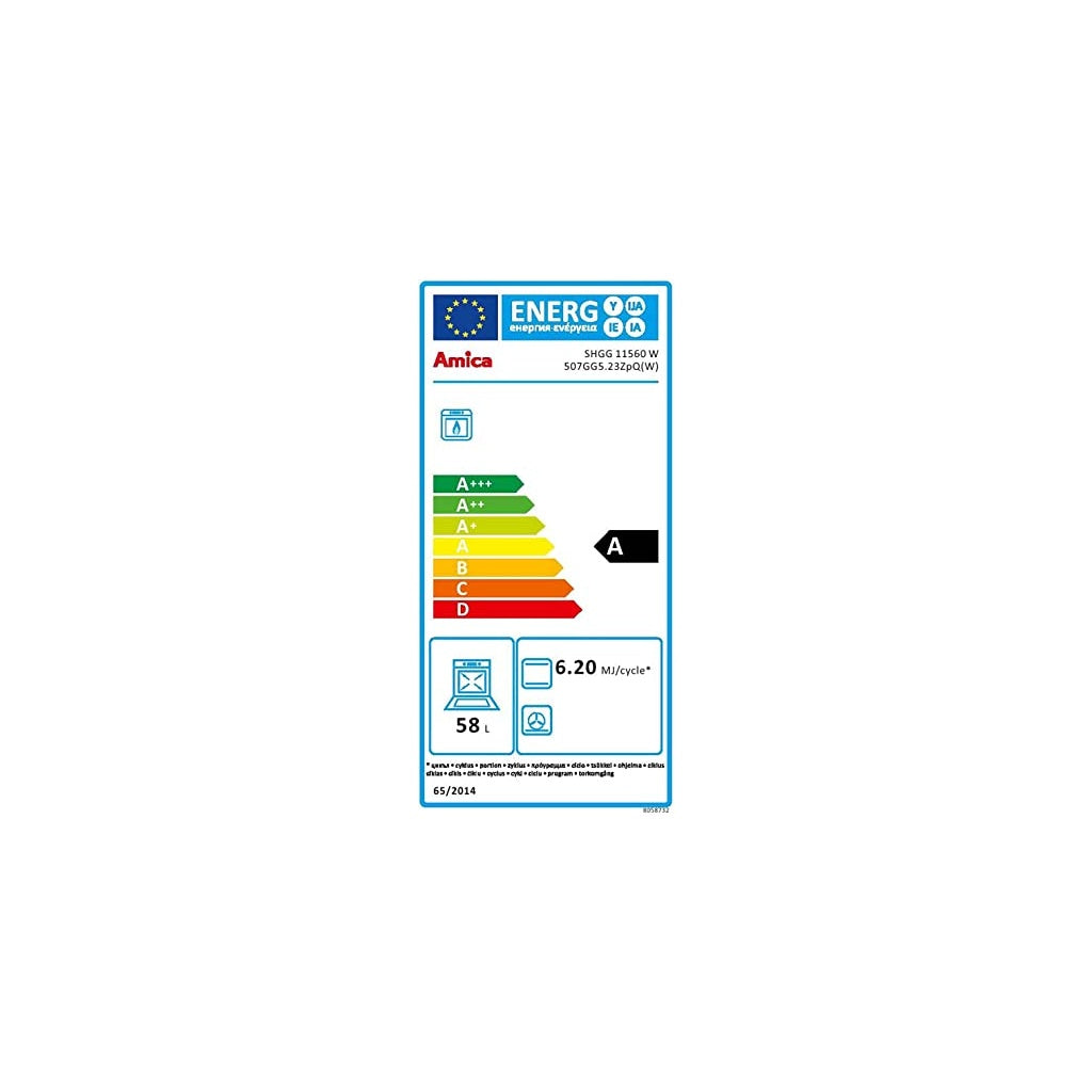 Produktbild Gas-Standherd - Amica SHGG 11560 W Standherd mit Gaskochfeld