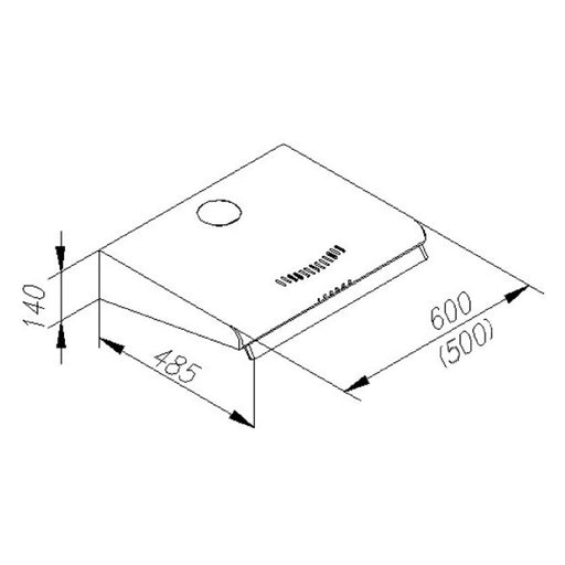 Produktbild Wandhaube - Amica UH 17111-3 E Dunstabzugshaube Anhänger Edelstahl 178 m³/h C
