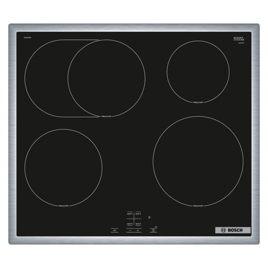 Produktbild Induktions-Kochfeld - Bosch Serie 4 NIF64RCB5E Induktionskochfeld Integriert 60cm 4 Zonen Schwarz