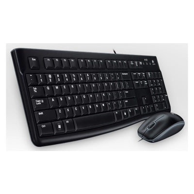 Desktop MK120 Tastatur Maus enthalten USB QWERTZ Deutsch Schwarz