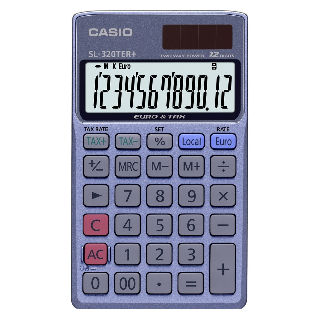Produktbild Taschenrechner - Casio SL-320TER+ Taschenrechner Tasche Einfacher Taschenrechner Blau