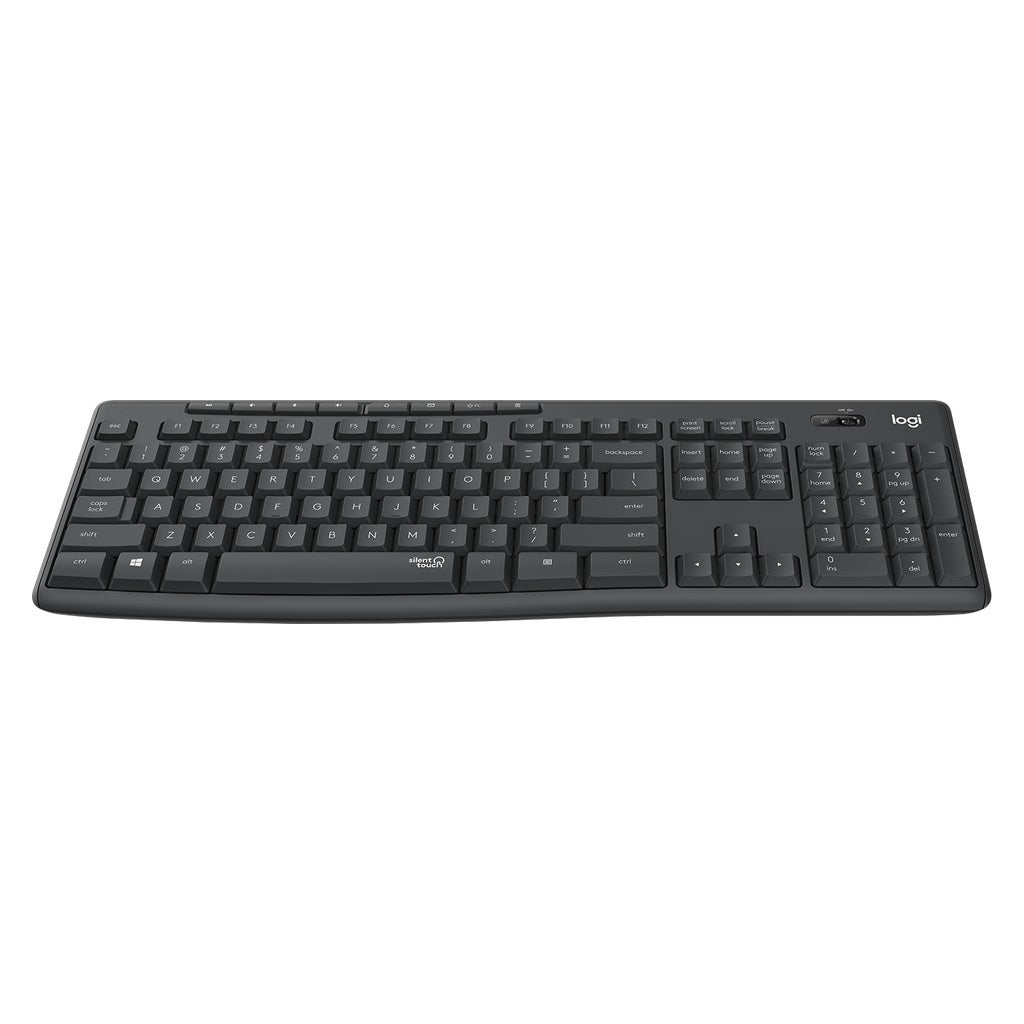 Produktbild Wireless-Tastatur - Logitech MK295 Silent Wireless Combo Tastatur Maus enthalten USB QWERTZ Deutsch Graphit