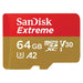 SanDisk Extreme 64 GB MicroSDXC UHS-I Klasse 10