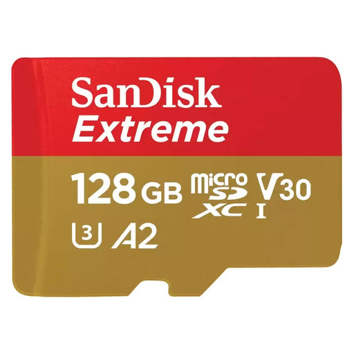 Produktbild Speicherkarte - SanDisk Extreme 128 GB MicroSDXC UHS-I Klasse 10