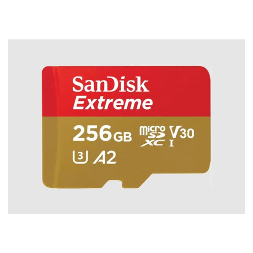 Produktbild Speicherkarte - SanDisk Extreme 256 GB MicroSDXC UHS-I Klasse 3
