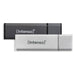 Intenso AluLine USB Drive 32GB Doppelpack 2x32GB - 32 GB USB-Stick USB Typ-A 2.0 Anthrazit, Silber