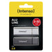 Intenso AluLine USB Drive 32GB Doppelpack 2x32GB - 32 GB USB-Stick USB Typ-A 2.0 Anthrazit, Silber