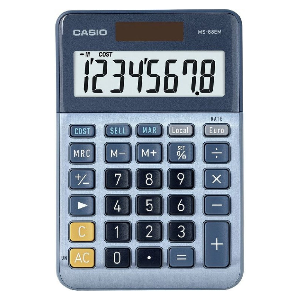 Produktbild Taschenrechner - Casio MS-88EM Taschenrechner Desktop Display- Rechner Blau