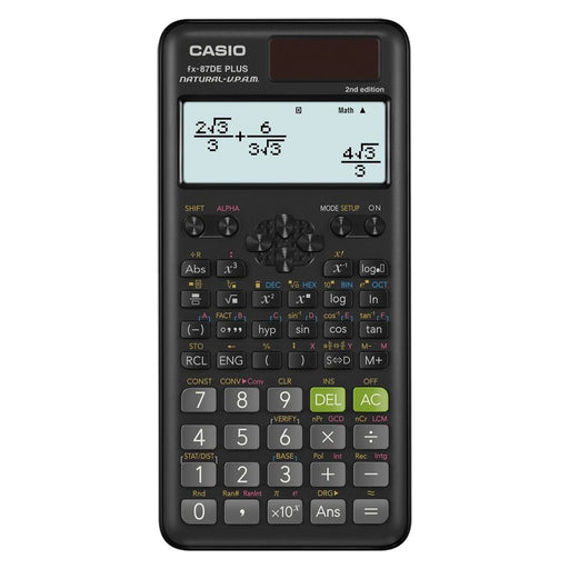 Produktbild Taschenrechner - Casio FX-87DE Plus 2nd edition Wissenschaftlicher Taschenrechner Schwarz