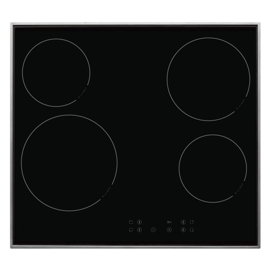 Produktbild Elektro-Kochfeld - Amica KMC 744 600 E Kochfeld Schwarz, Edelstahl Integriert 57.5 cm Keramik 4 Zone(n)