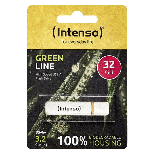 Produktbild USB-Stick - Intenso Green Line 32GB USB-Stick USB Typ-A 3.2 Gen 1 (3.1 Gen 1) Beige, Braun