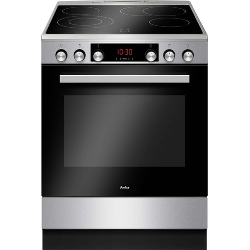 Produktbild Elektro-Standherd - Amica SHCX 913 100 E freistehender Herd Induktionskochfeld schwarz, silber, Edelstahl A