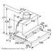 Neff D46ML54X1 Dunstabzugshaube Halb eingebaut (Pullout) Edelstahl 392 m³/h A