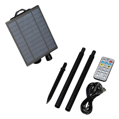 wiederaufladbares Solarpanel-S Solar-Batteriebox in schwarz 3776-000