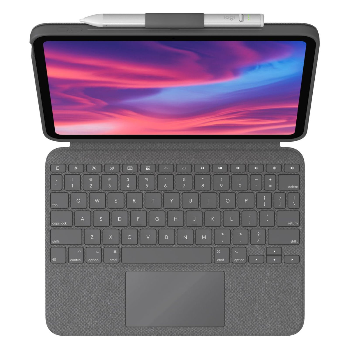 Produktbild iPad-Tastatur - Logitech Combo Touch Oxford Grey passend für Apple iPad (10. Gen)