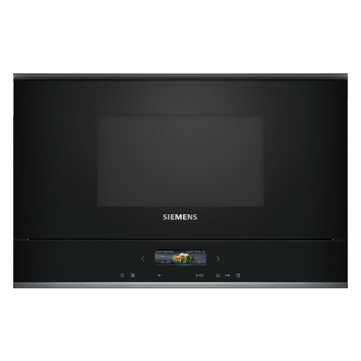 Produktbild Einbau-Mikrowelle - Siemens iQ700 BE732L1B1 Mikrowelle Schwarz Kombi-Mikrowelle Integriert 21 l 900 W