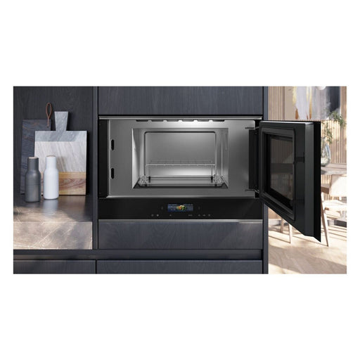 Produktbild Elektro-Standherd - Siemens iQ700 BE732R1B1 Mikrowelle Schwarz Kombi-Mikrowelle Integriert 21 l 900 W