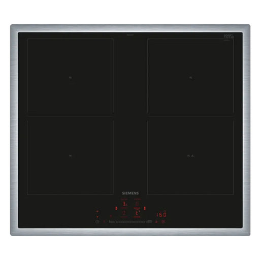 Produktbild Induktions-Kochfeld - Siemens iQ500 ED645HQC1E Induktionskochfeld integriert 60cm 4 Zonen Schwarz, Edelstahl