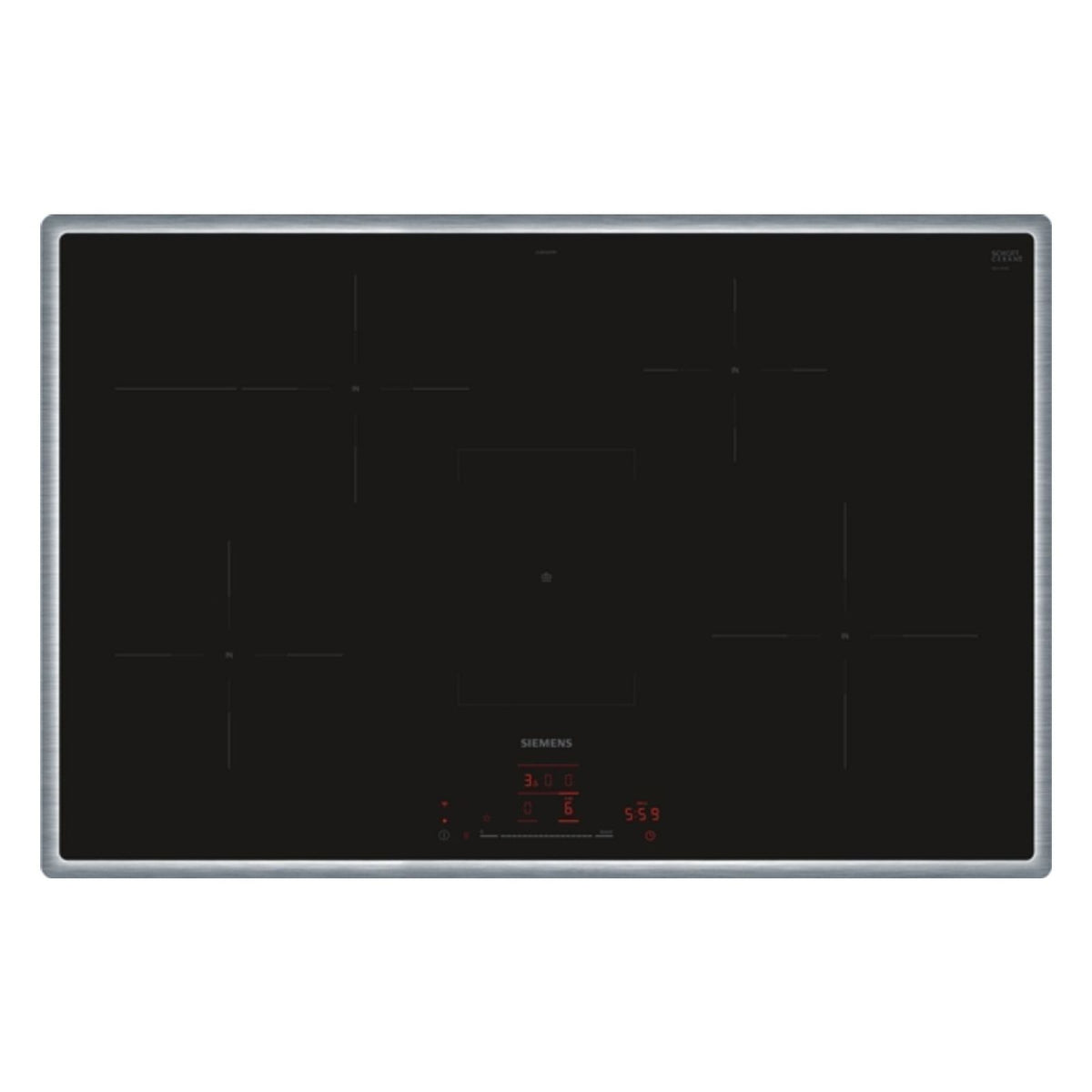 Produktbild Induktions-Kochfeld - Siemens iQ300 EH845HFB1E Induktionskochfeld Integriert 80 cm 4 Zonen Schwarz