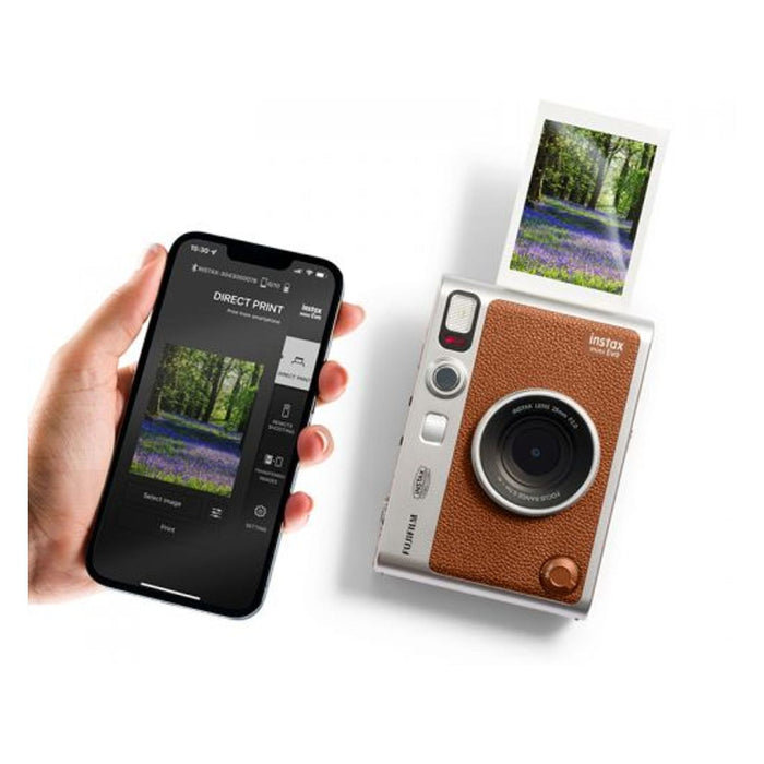 Fujifilm Instax Mini Evo USB-C Sofortbildkamera 1/5" 2560 x 1920 Pixel CMOS Braun, Silber