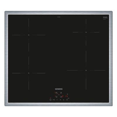 iQ100 EH645BEB6E Induktionskochfeld Schwarz, Edelstahl Integriert 60 cm 4 Zone(n)