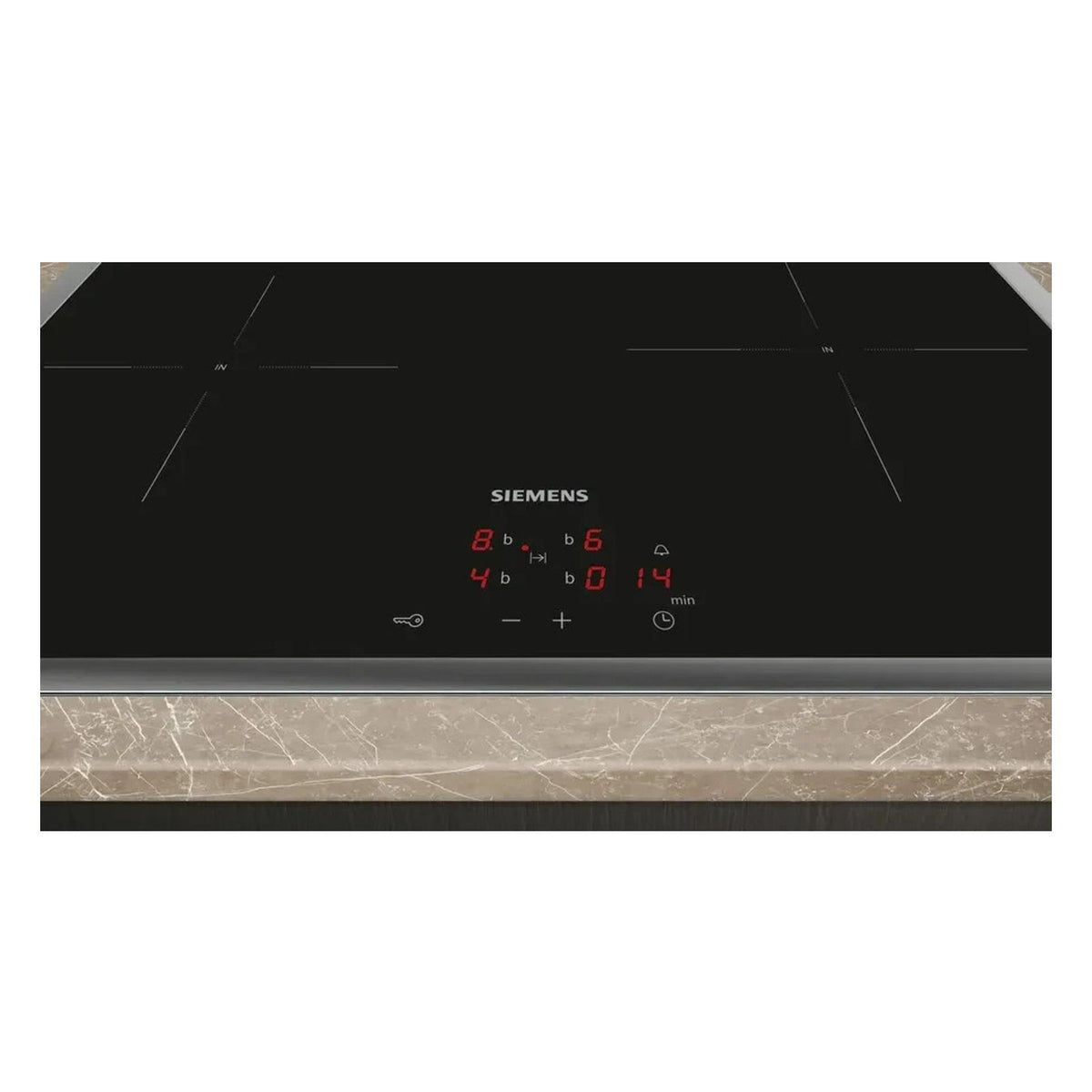 Produktbild Induktions-Kochfeld - Siemens iQ300 EI645CFB6E Induktionskochfeld Integriert 60 cm 4 Zonen Schwarz