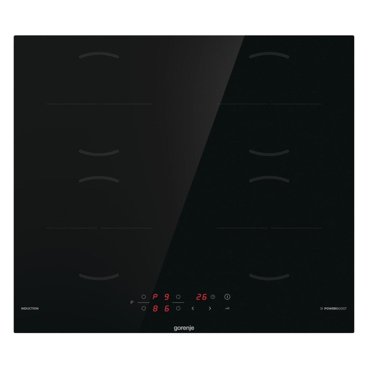 Produktbild Induktions-Kochfeld - Gorenje GI6401BSCE Induktionskochfeld schwarz Integriert 59 cm 4 Zonen
