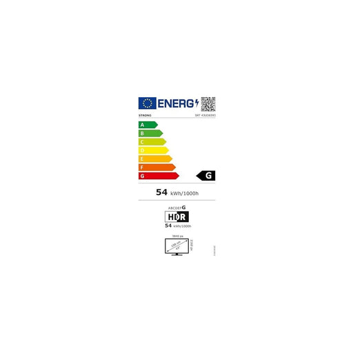Produktbild LED-Fernseher - Strong SRT43UD6593 43 Zoll (108 cm) 4K-Fernseher Ultra HD Smart-TV WLAN Silber 250 cd/m²