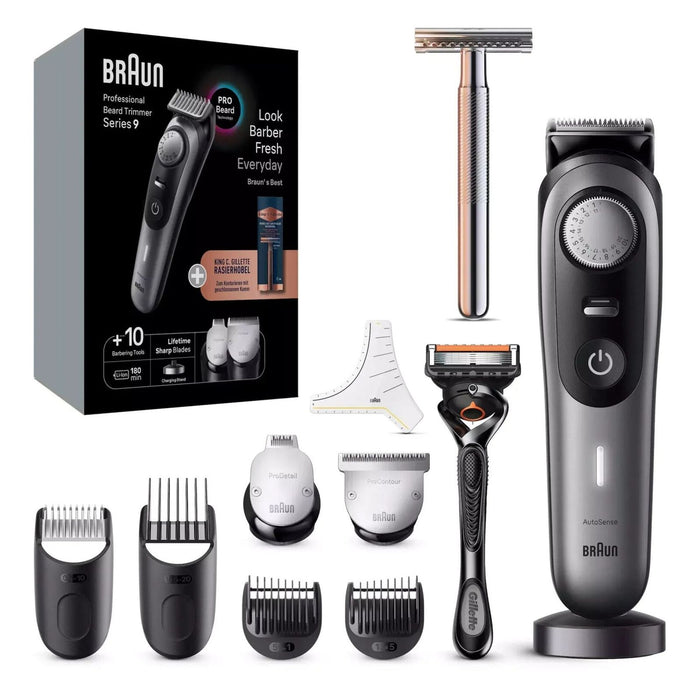 Braun Beard Trimmer Series 9 BT9420 + KCG Safety Razor