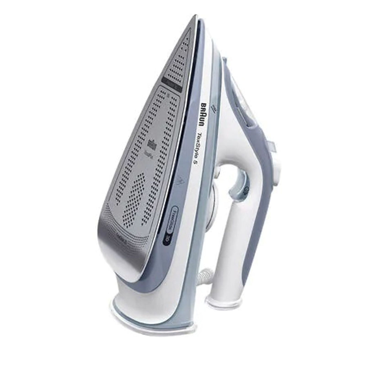 Produktbild Dampfbügeleisen - Braun TexStyle 5 SI5078GY Dampfbügeleisen EloxalPlus soleplate 2800 W Grau, Weiß
