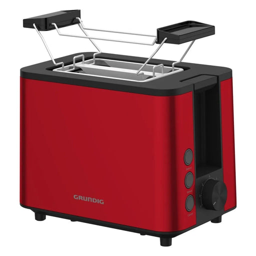 Produktbild Toaster - Grundig TA 8340 2 Scheibe(n) 950 W Schwarz, Rot
