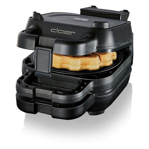 Produktbild Waffeleisen - Cloer 6150 Waffeleisen 4 Waffel(n) 800 W Schwarz