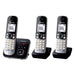 Panasonic KX-TG6823GB Telefon DECT-Telefon Anrufer-Identifikation Schwarz, Silber