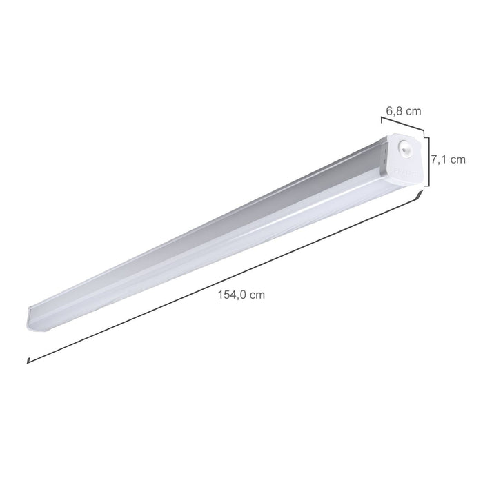 PRACHT KATLA BL LED-FR-Profilleuchte 1,5m DV3x1,5, 1x34W, 3800 lm, 4000K - 20 Stk.