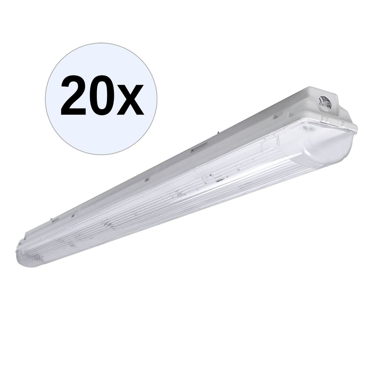 Produktbild Deckenleuchte - PRACHT LUNA-N T8 Feuchtraumleuchte 1x58W EVG IP66 20 Stk.