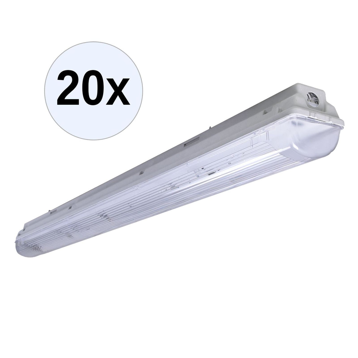Produktbild Deckenleuchte - PRACHT LUNA-N T8 Feuchtraumleuchte 1x36W EVG IP66 20 Stk.