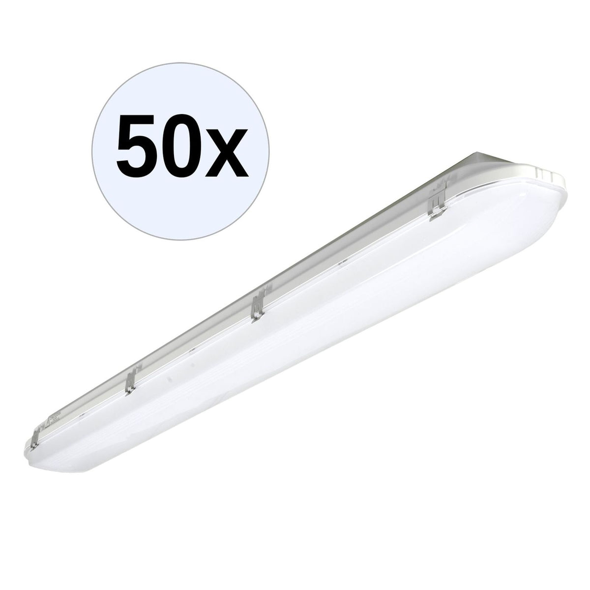 Produktbild LED Deckenleuchte - PRACHT LUNA-N LED2 Feuchtraumleuchte 1,2m PM 1x20W, 3100 lm, 4000K in weiß 50 Stk.