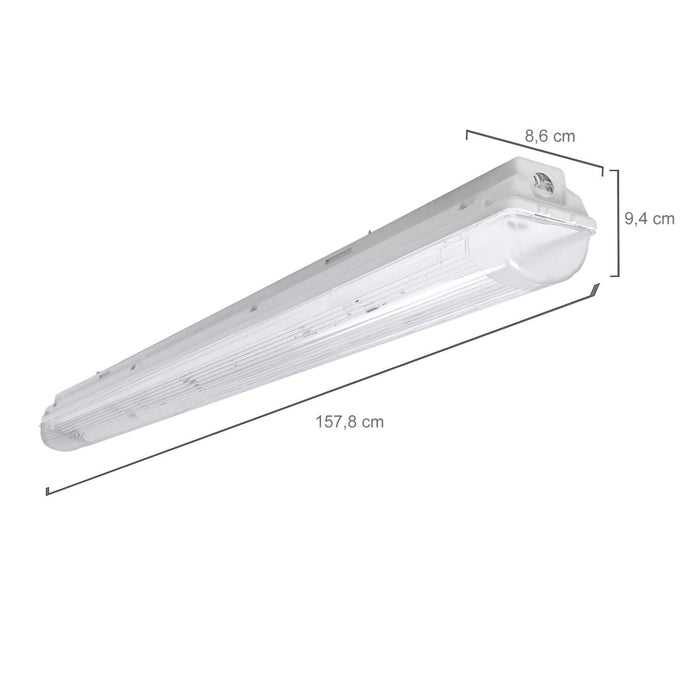 PRACHT LUNA-N-T5 Feuchtraumleuchte 1x35/49/80W mit Silikonschaumdichtung 10 Stk.