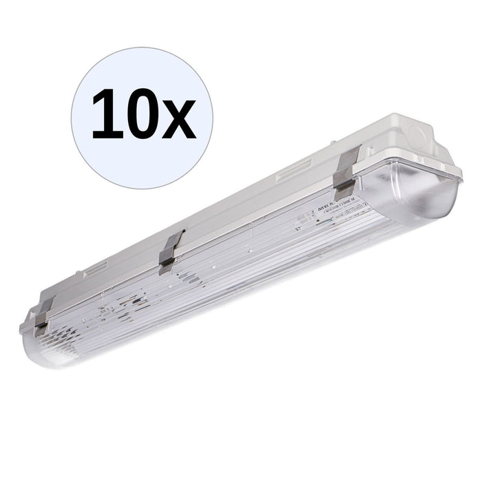 PRACHT LUNA-N T8 Feuchtraumleuchte 1x18W EVG IP66 10 Stk.