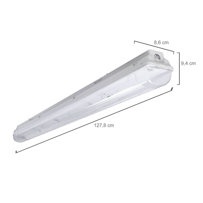 PRACHT LUNA-N T5 Feuchtraumwannenleuchte 1,2m 1x28/54W, IP66 10 Stk.