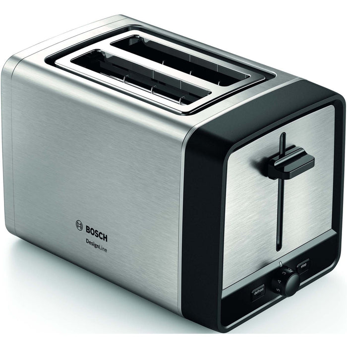 Bosch TAT5P420DE 2-Scheiben Toaster 970 W Edelstahl / Schwarz