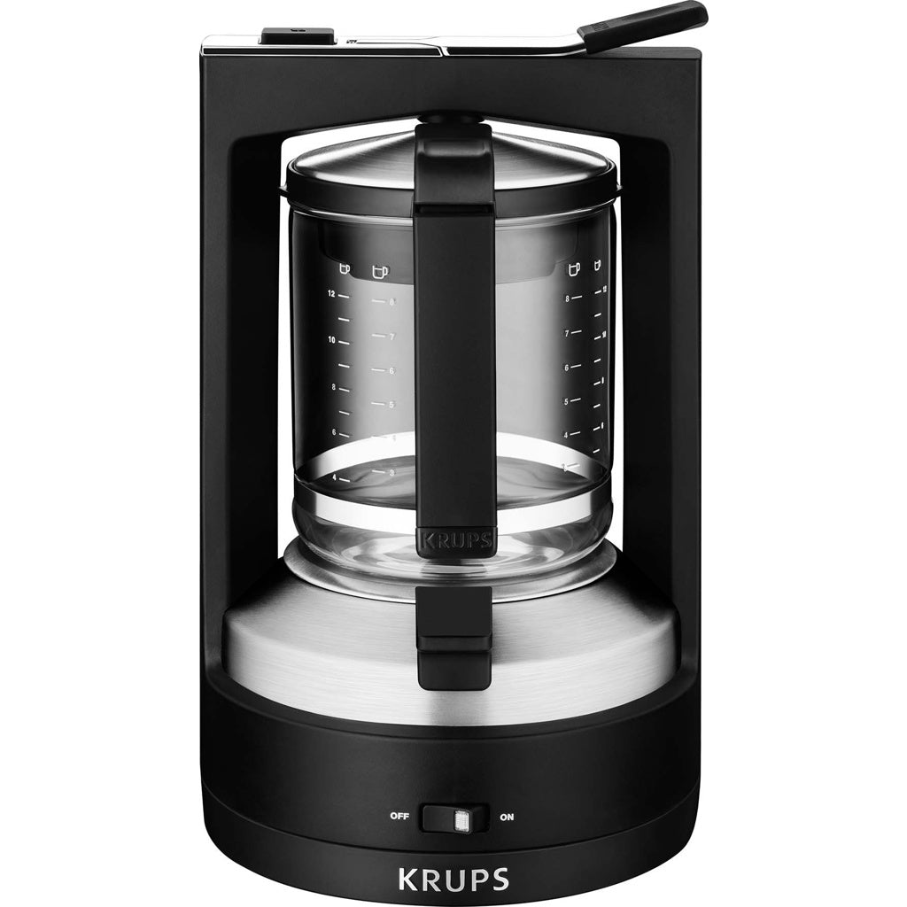 Produktbild Druckbrüh-Kaffeemaschine - Krups T8.2 Filterkaffeemaschine 850 W 1 L Druckbrüh-Automat KM 4689 Schwarz