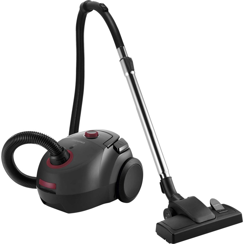 Produktbild Bürstsauger - Grundig Bodenstaubsauger VCC 3850A schwarz-rot 2,1 l Zylinder-Vakuum Trocken 800 W Staubbeutel