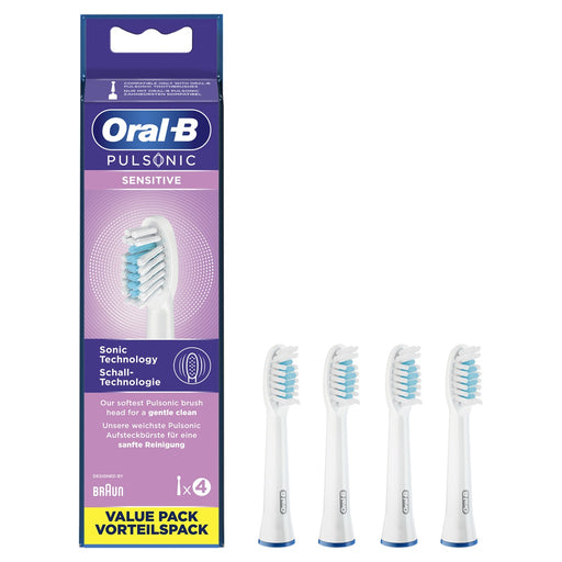 Produktbild Aufsteckbürsten - Oral-B Pulsonic Sensitive 4 Stück(e) in Weiß